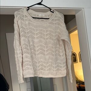 Maurices Cream Crochet Sweater